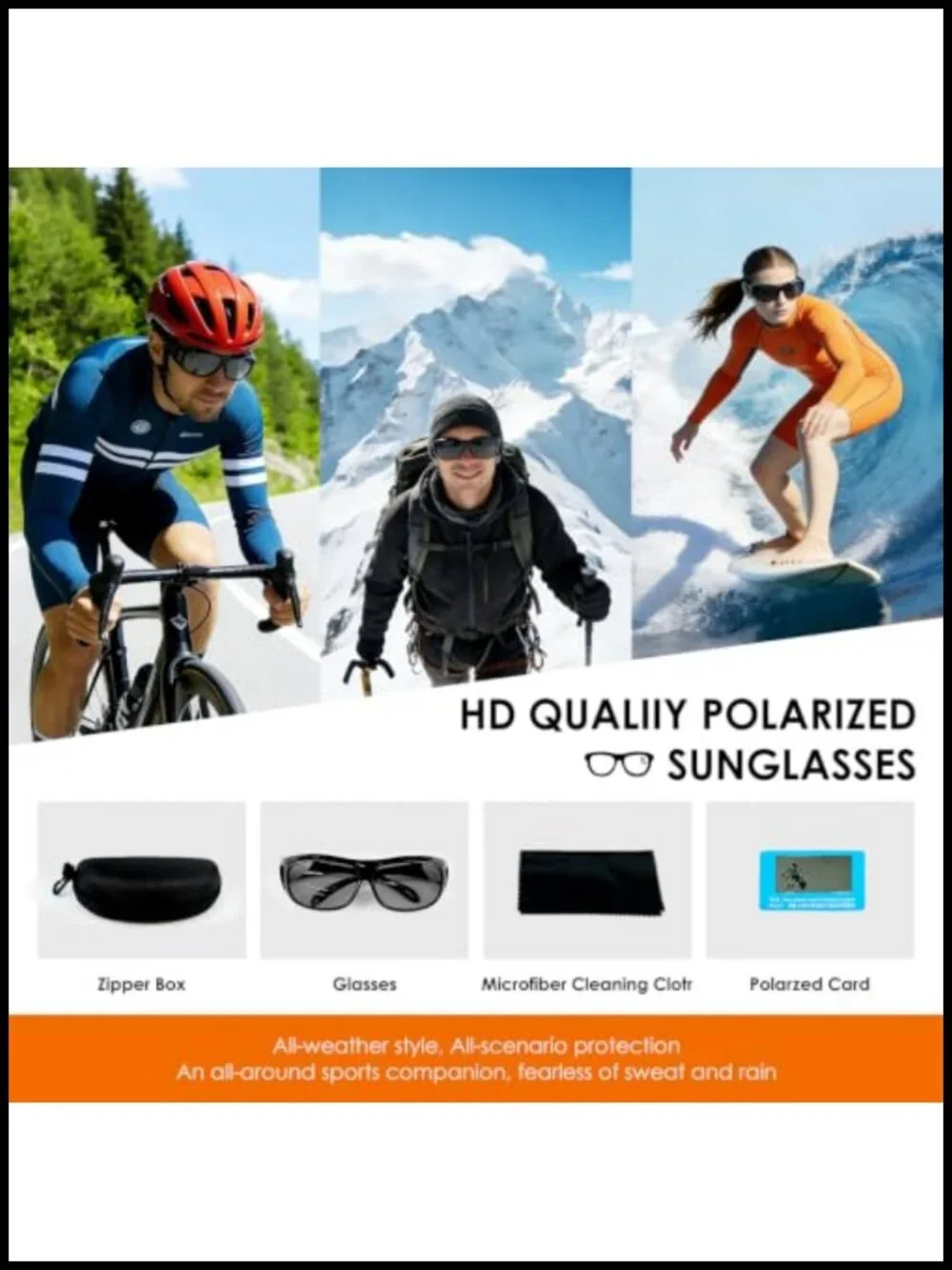 Fit Over Glasses Sunglasses Anti Glare Polarized Night Vision HD Yellow Lens